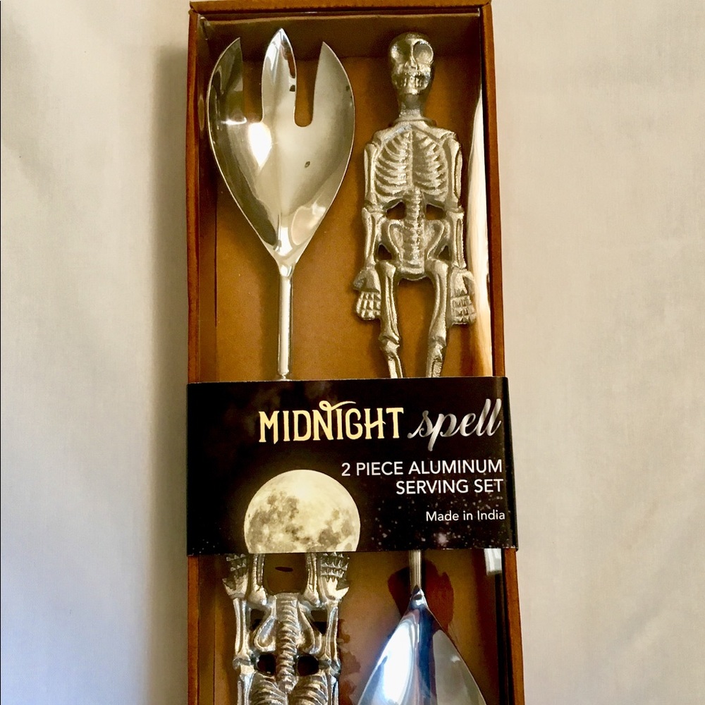 Halloween Skeleton Serving Spoon and Fork set